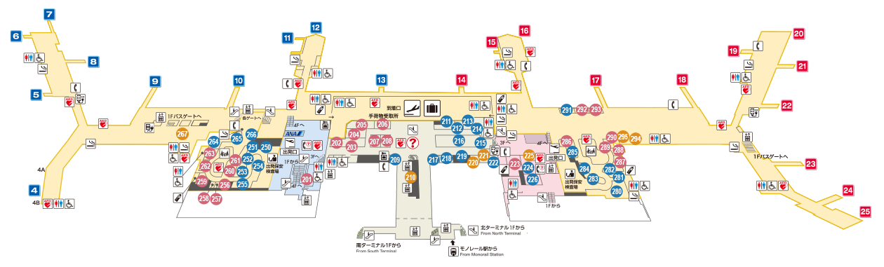 フロアマップ 大阪国際空港 伊丹空港 フロアマップ 大阪国際空港 伊丹空港