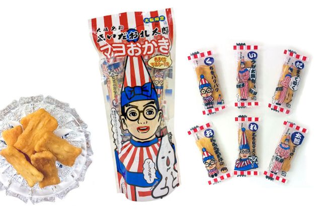 くいだおれ太郎マヨおかき