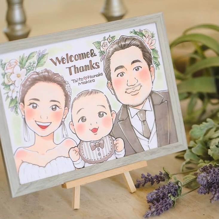 オ小さい似顔絵屋さん