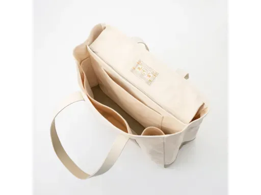 動く仕切りのトートバッグ