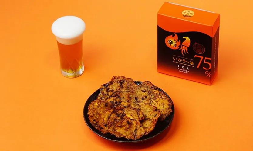 空港限定 いかから揚げせんべい（ラー油）