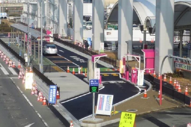 送迎・降車専用レーン設置